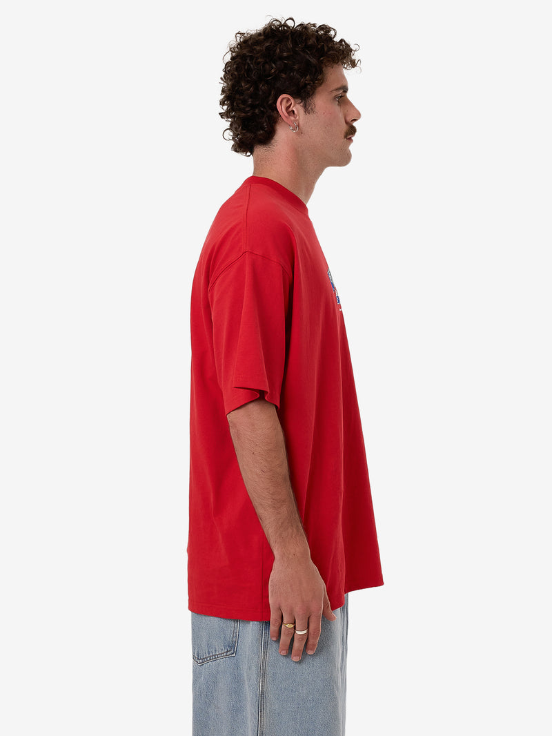 Get Off Oversize Tee - Lucky Red