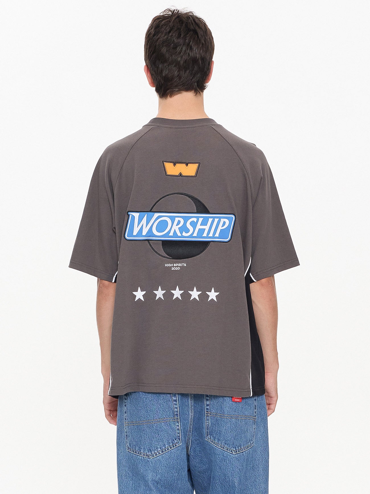 Kick Off Oversize Raglan Tee - Worn Black