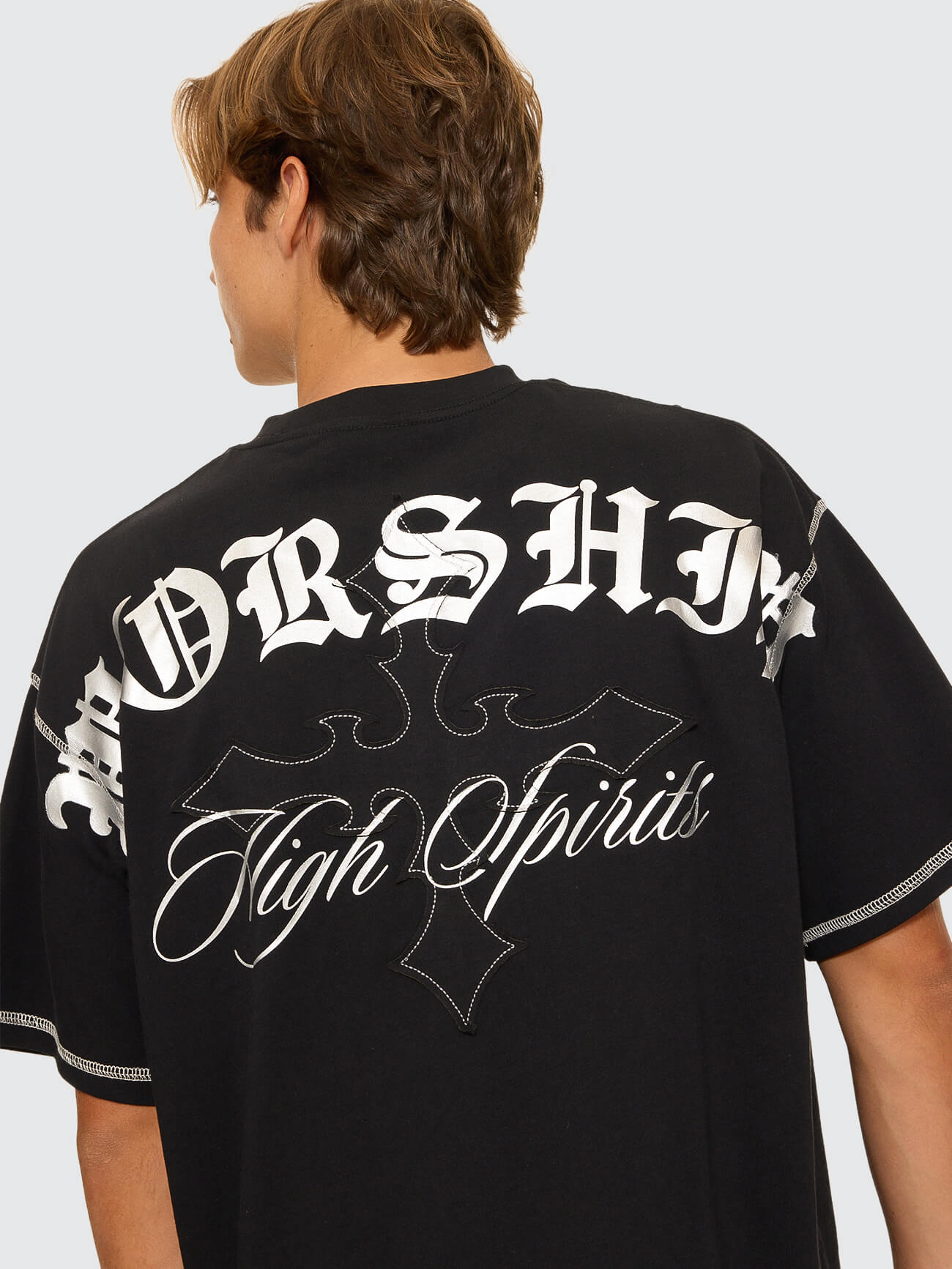 Turmoil Oversize Tee - Washed Black