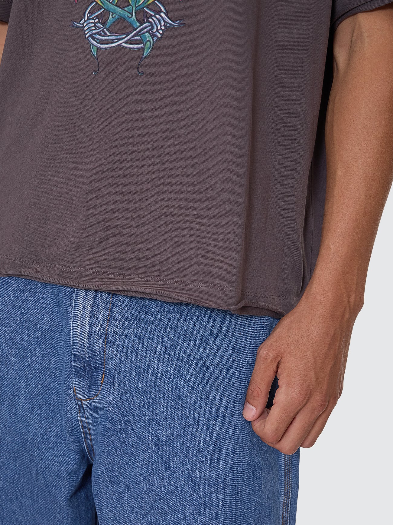 Ned Oversize Tee - Worn Black