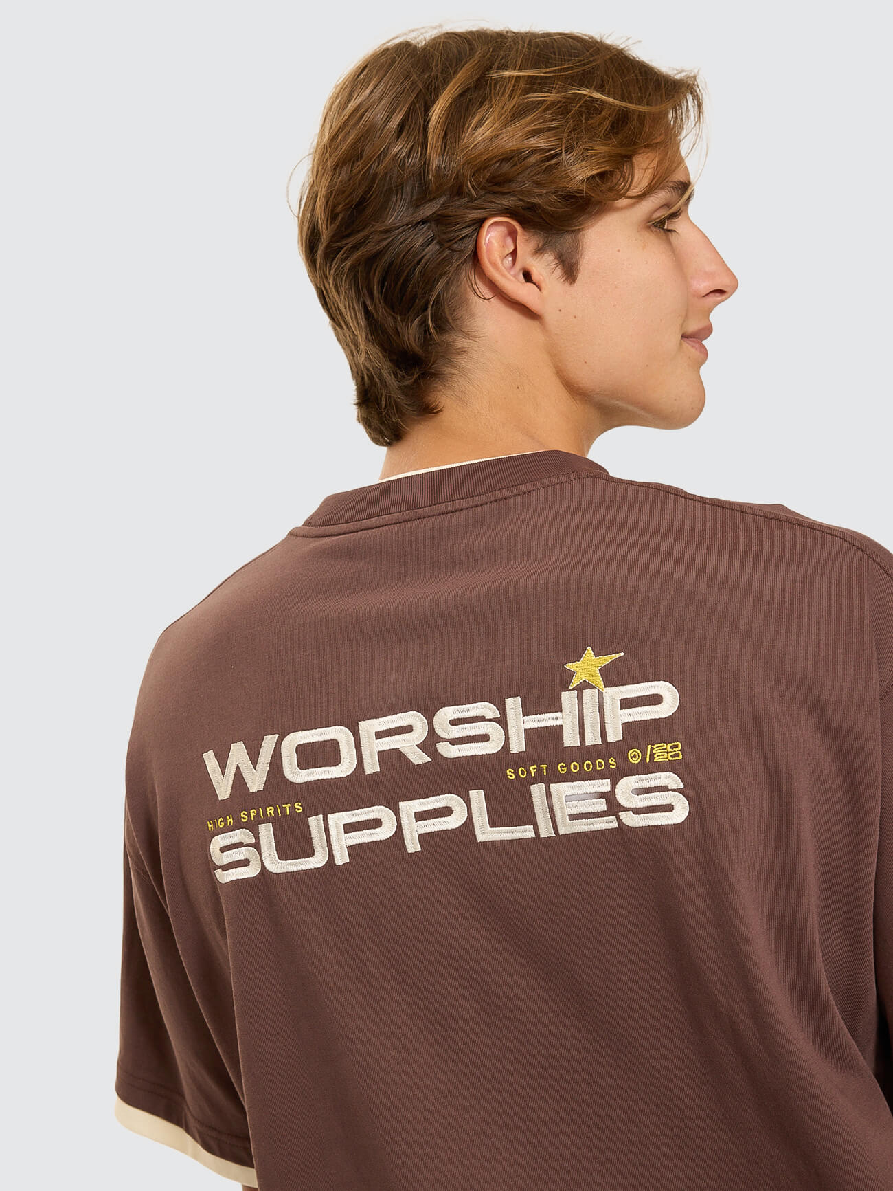 Entity Oversize Tee - Dark Choc Brown