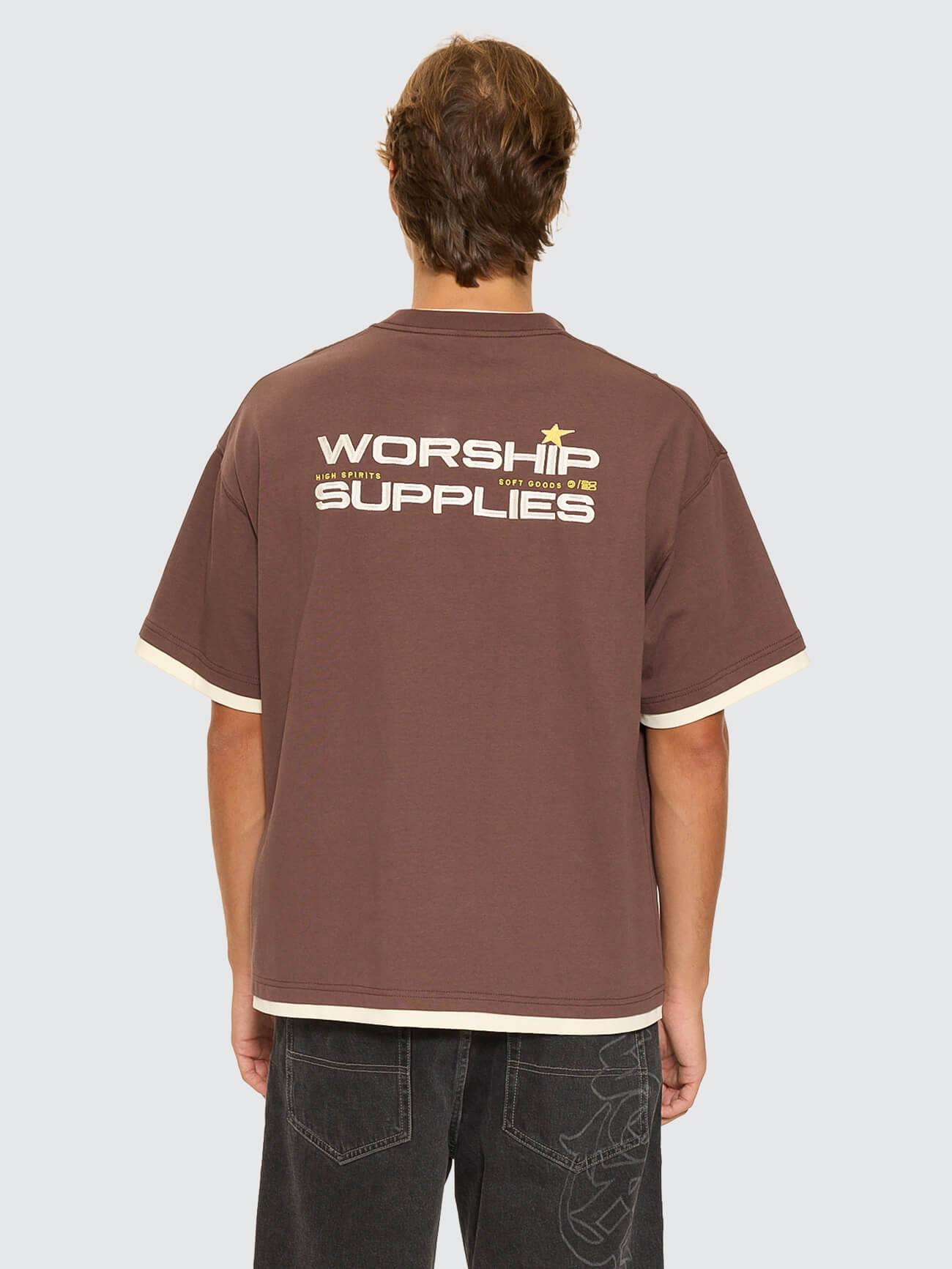 Entity Oversize Tee - Dark Choc Brown