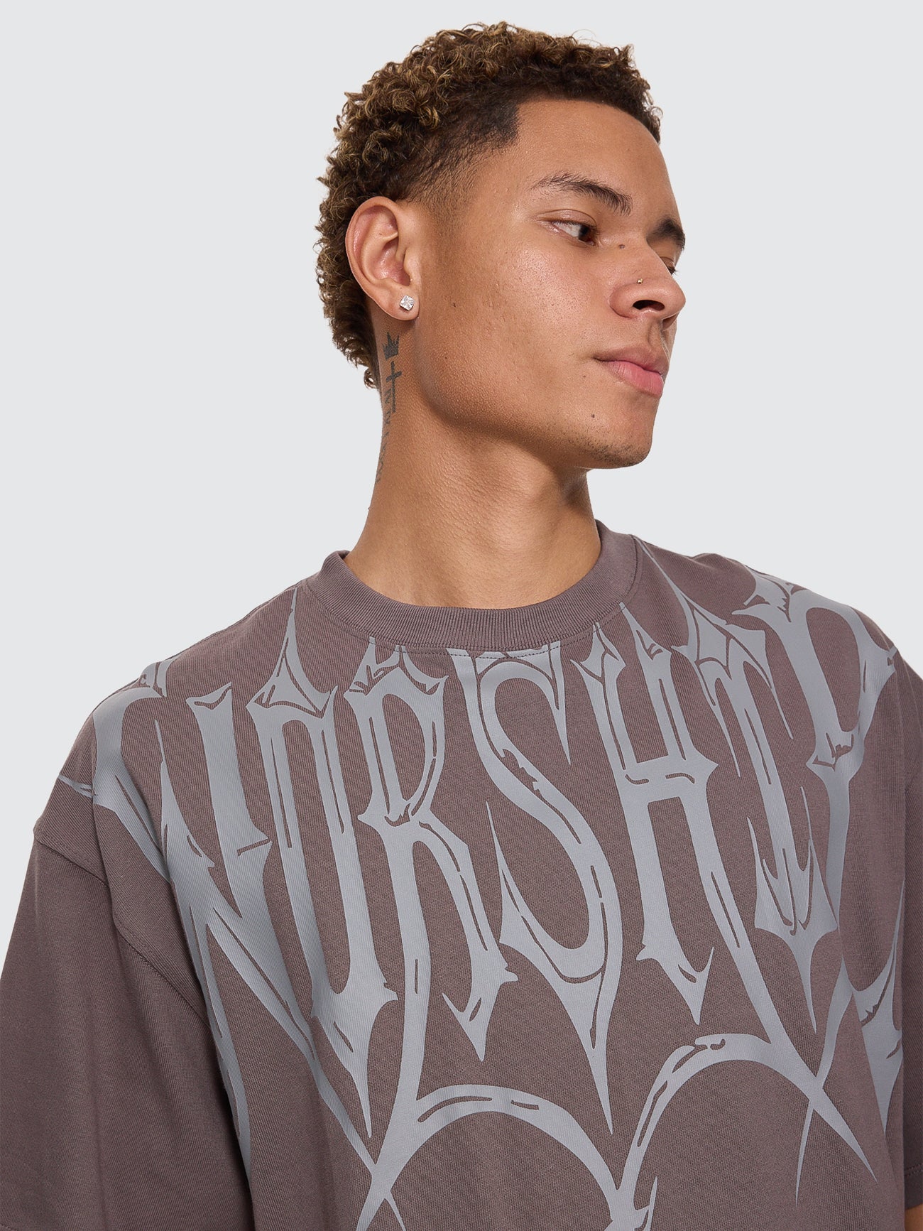 Unchained Box Crop Tee - Worn Black