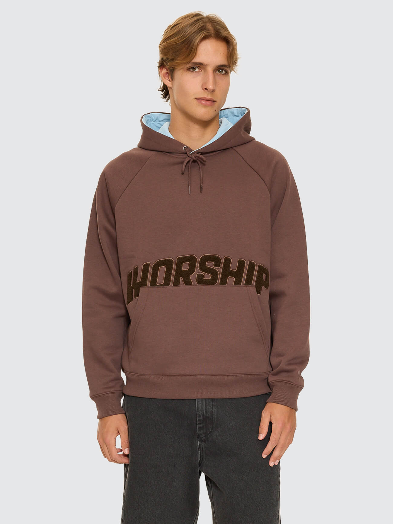 Ohfour Raglan Pullover Hood - Dark Choc Brown