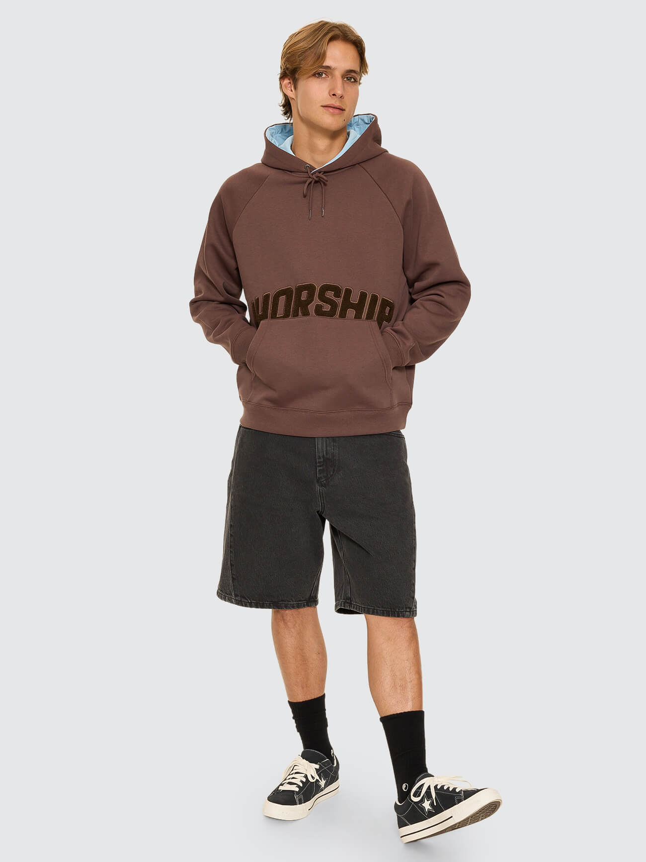 Ohfour Raglan Pullover Hood - Dark Choc Brown