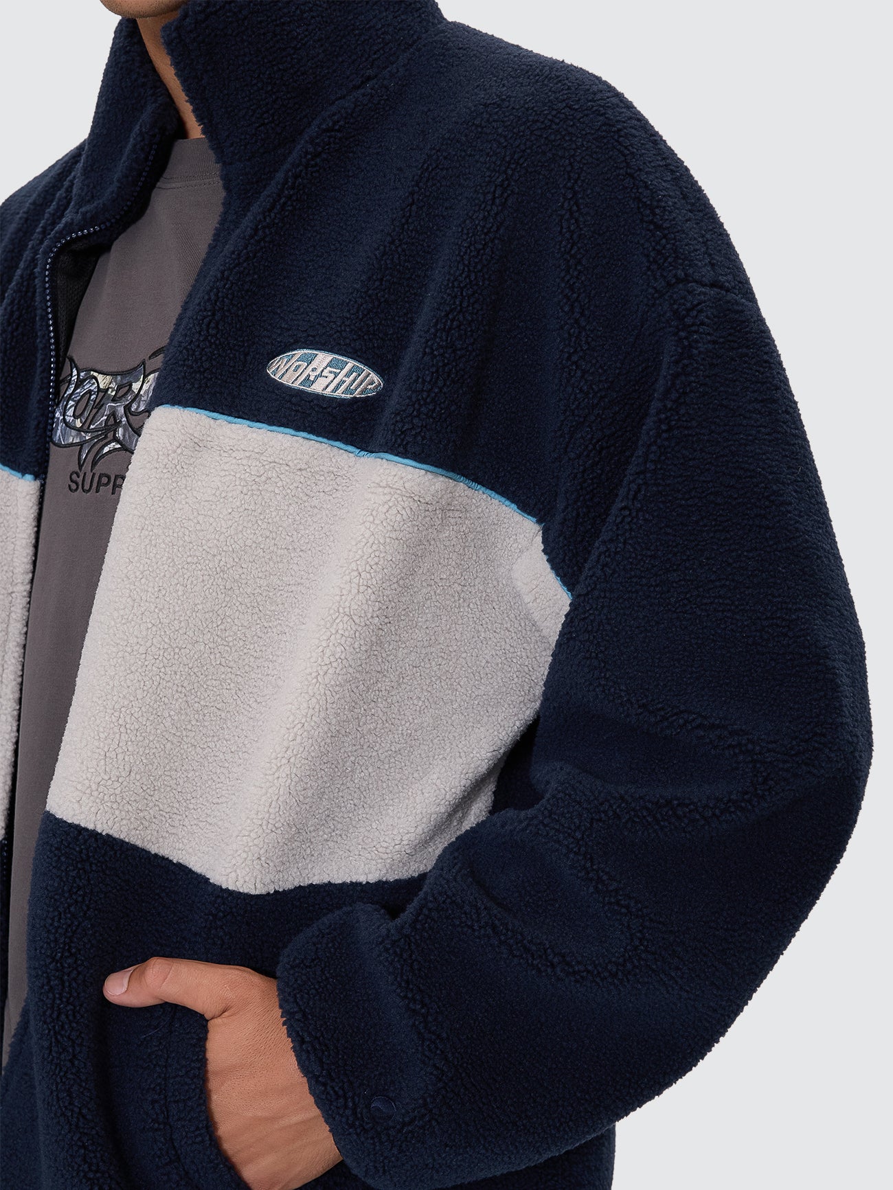 Clipper Sherpa Jacket - Blue
