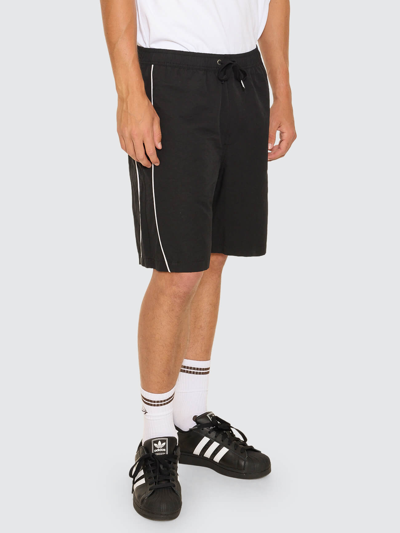 Shooter Elastic Waist Swim Short - Black