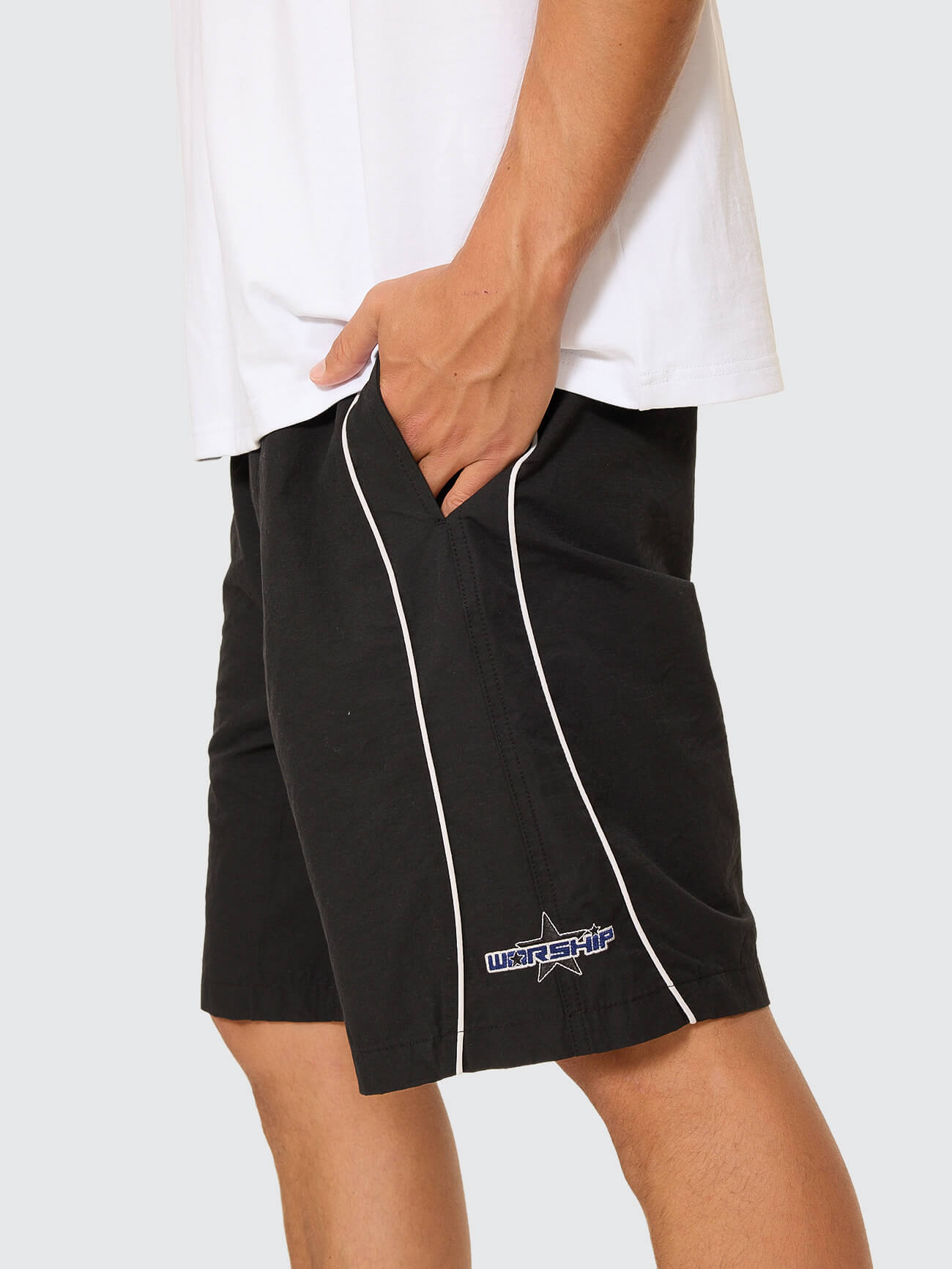 Shooter Elastic Waist Swim Short - Black
