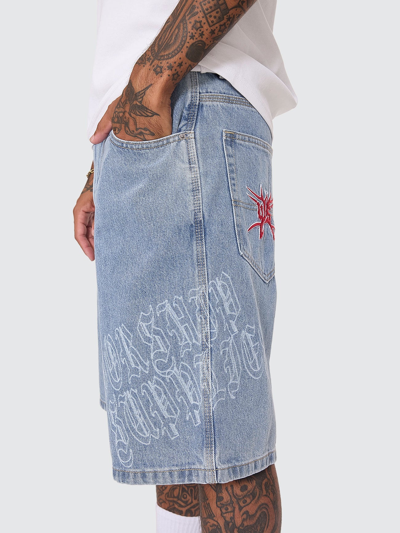 Rager Big Dawg Jean Short - Rage Blue