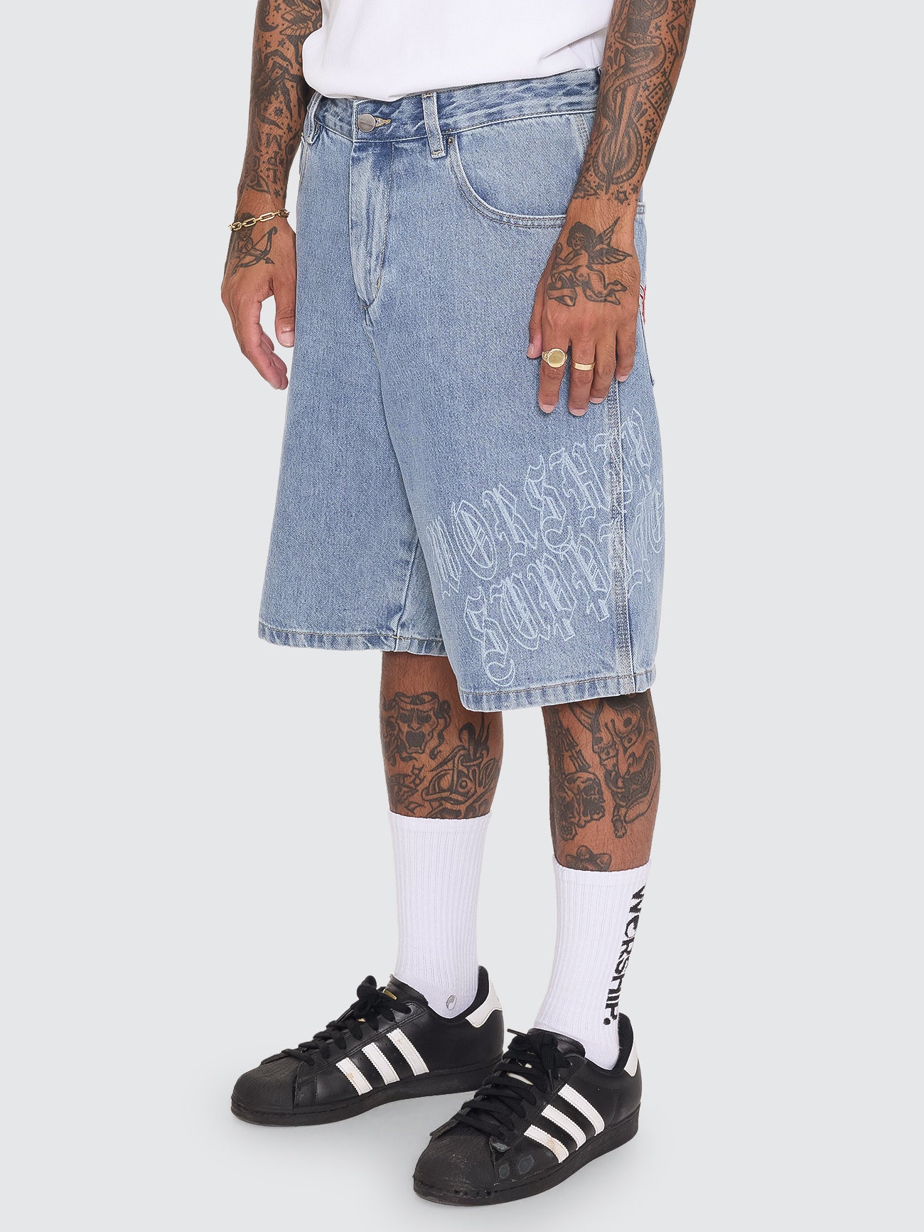 Rager Big Dawg Jean Short - Rage Blue