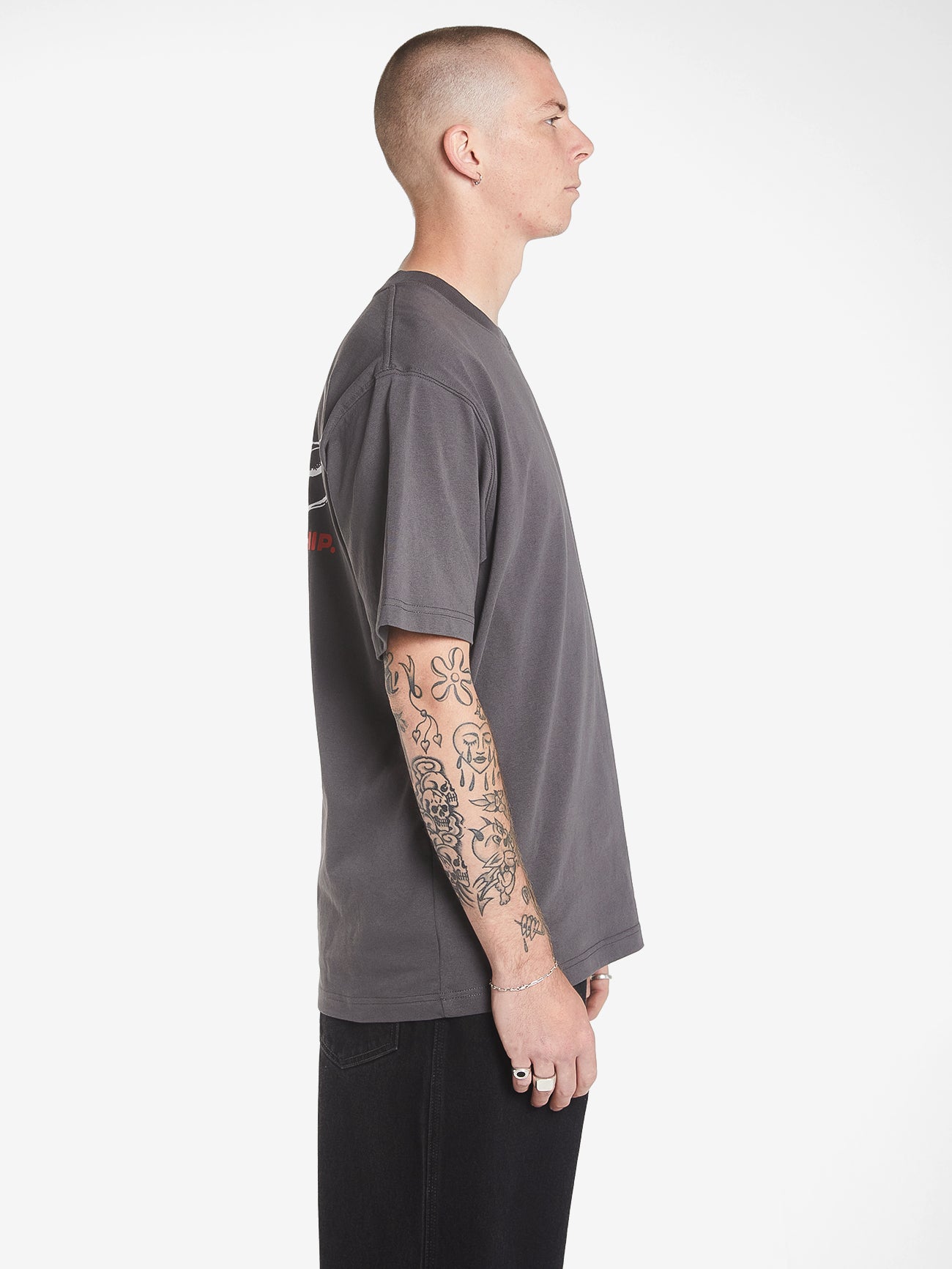 Cherub Tee - Worn Black XS