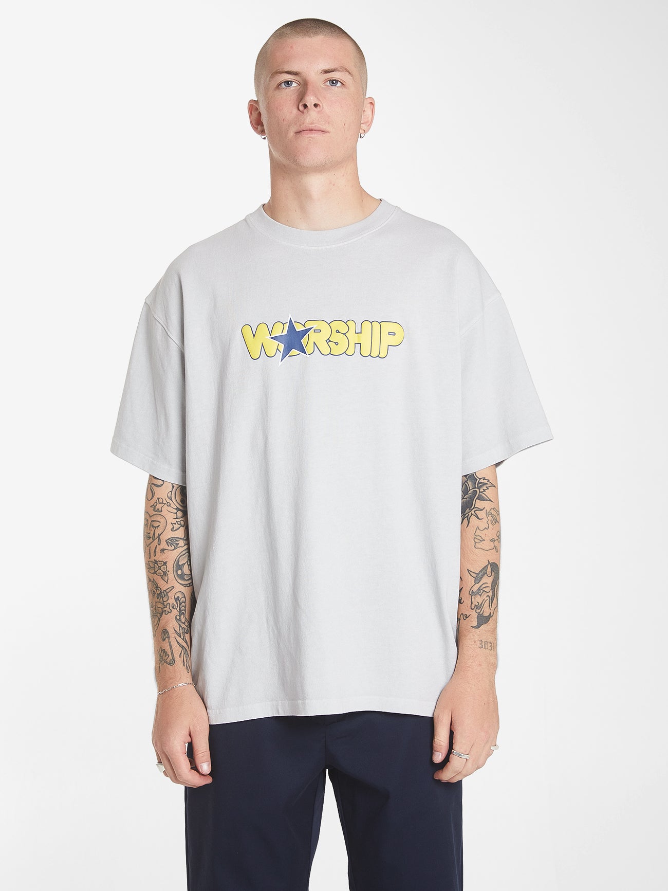 Margarine Oversize Tee - Vapour Gray XS