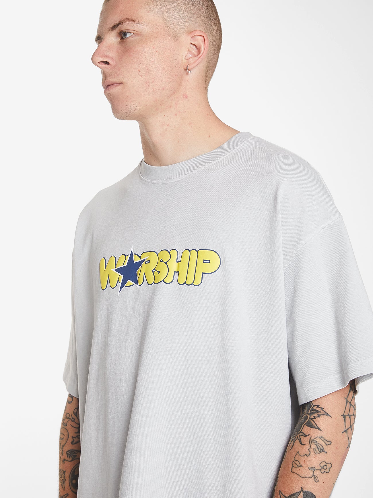 Margarine Oversize Tee - Vapour Gray XS