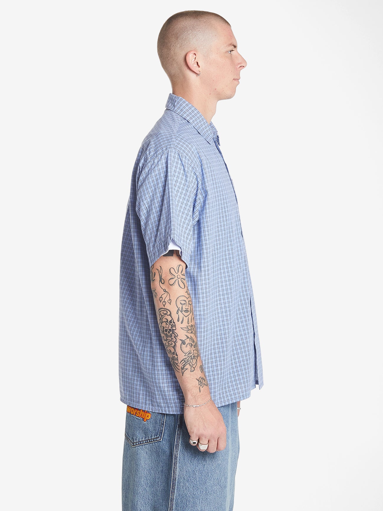 Inferno Short Sleeve Shirt - Blue XS