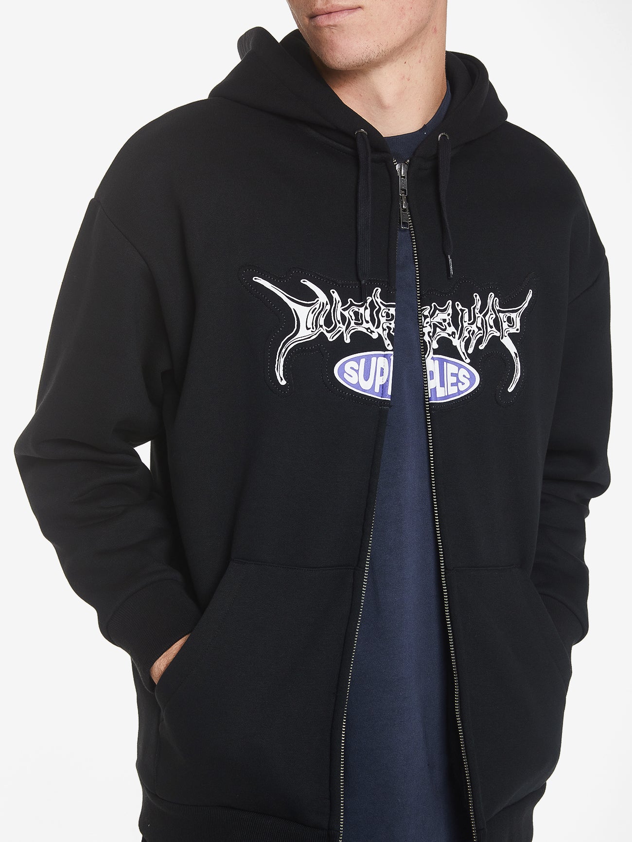 Deliverance Zip Hood - Black XS