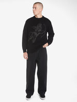 Cherub Brushed Crew Knit - Black XS