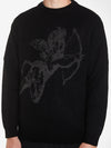 Cherub Brushed Crew Knit - Black XS