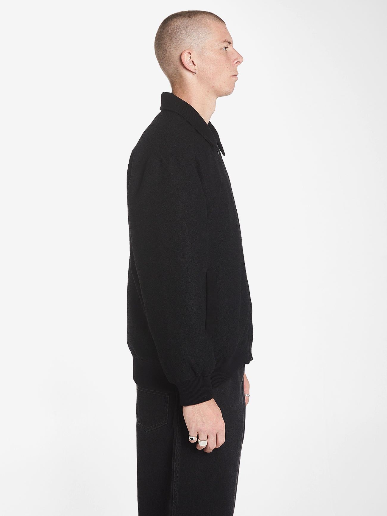 Black Magic Relaxed Bomber - Black