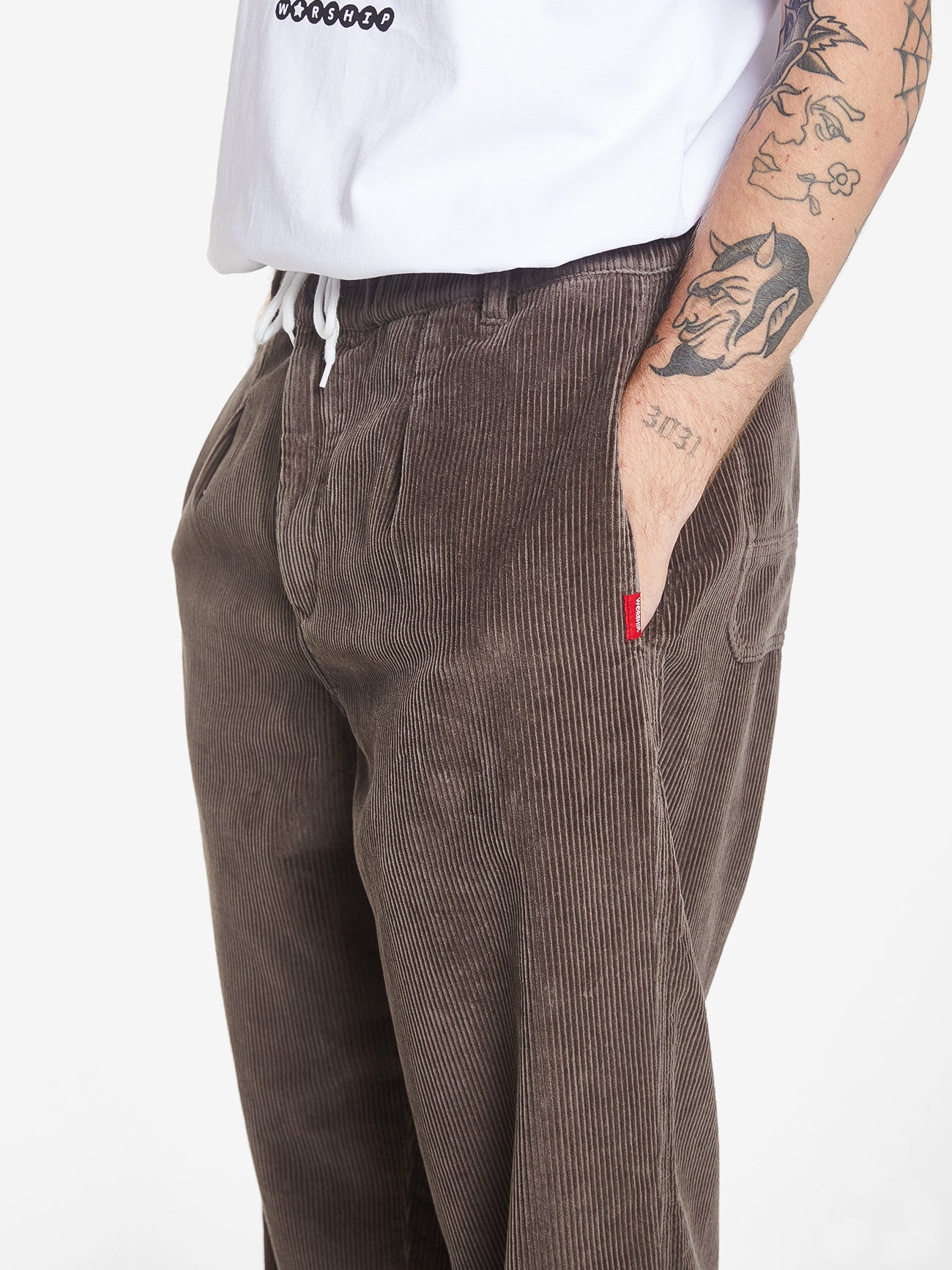 Royale Elastic Cord Pant - Major Brown 28