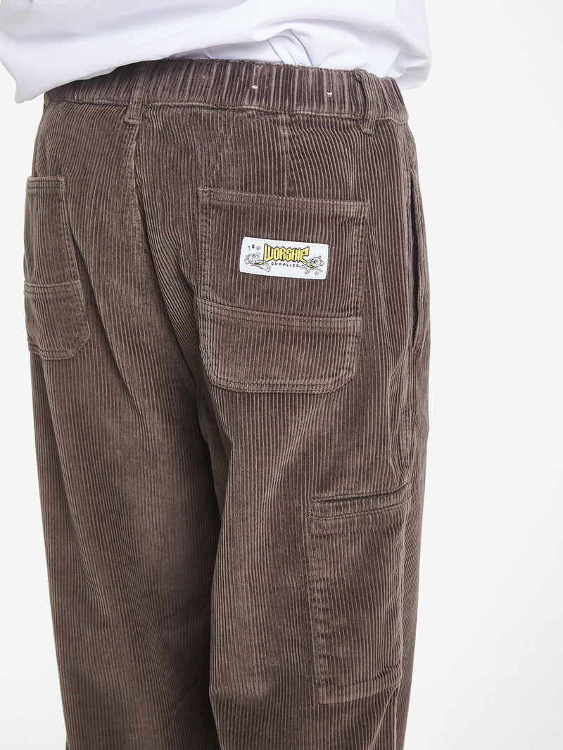 Royale Elastic Cord Pant - Major Brown 28