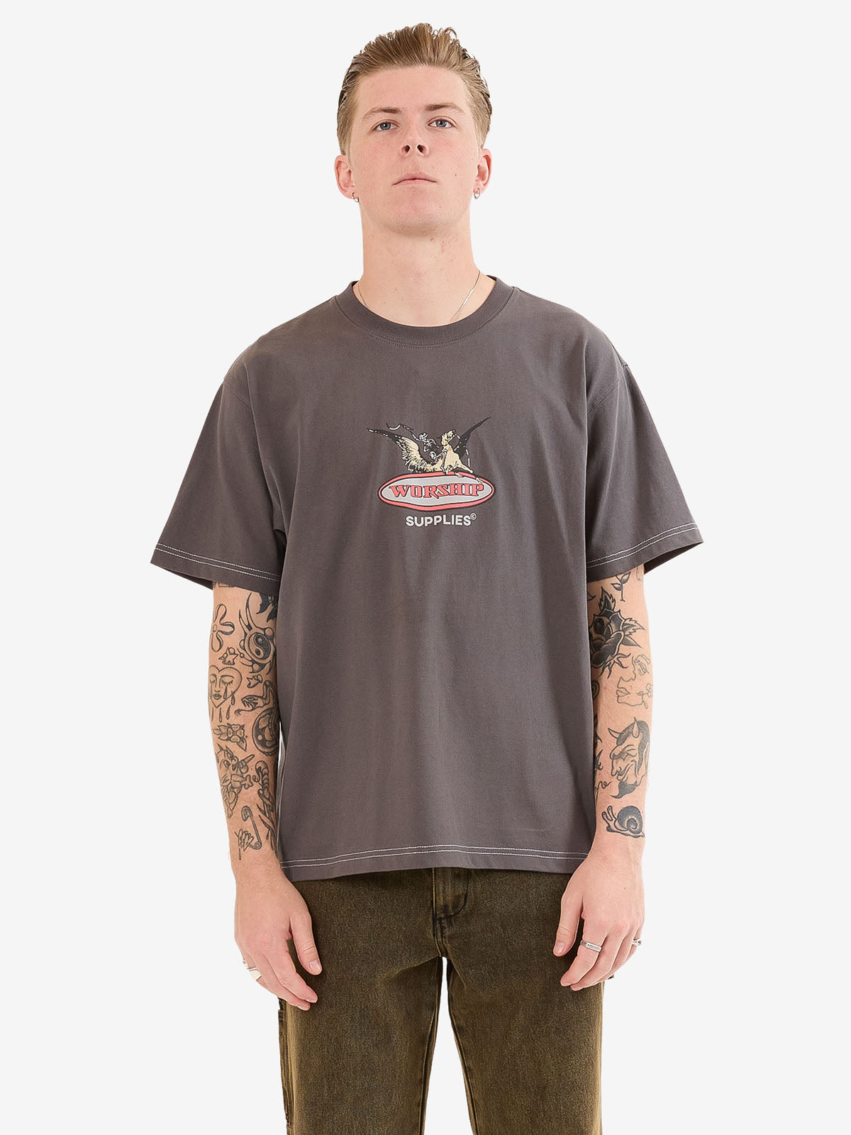 Maybe Today Tee - Worn Black