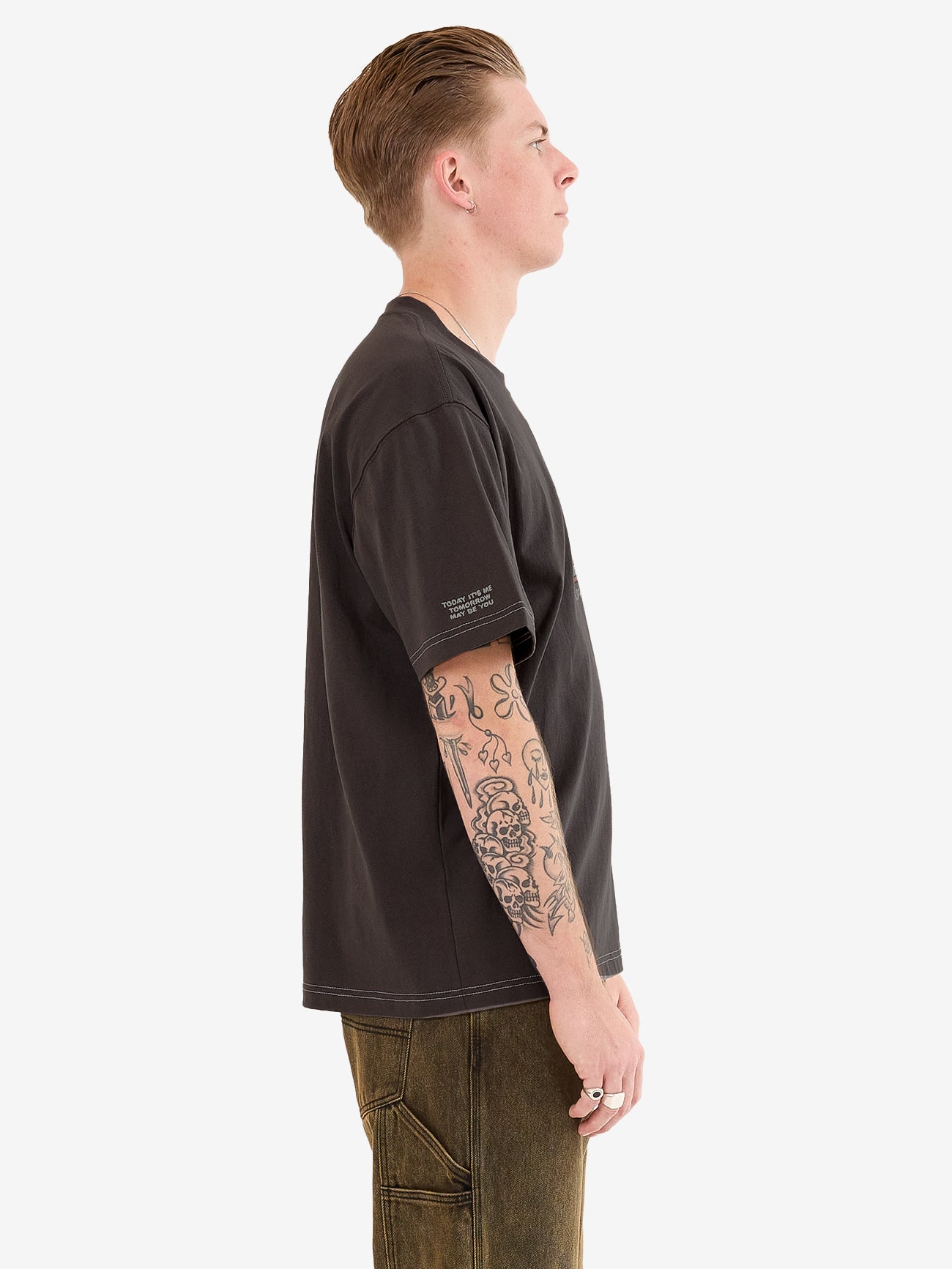 Maybe Today Tee - Worn Black