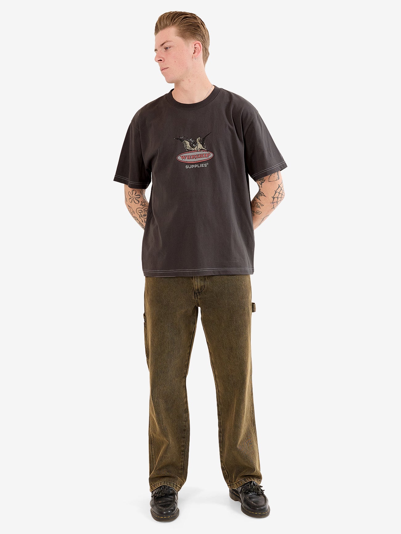 Maybe Today Tee - Worn Black
