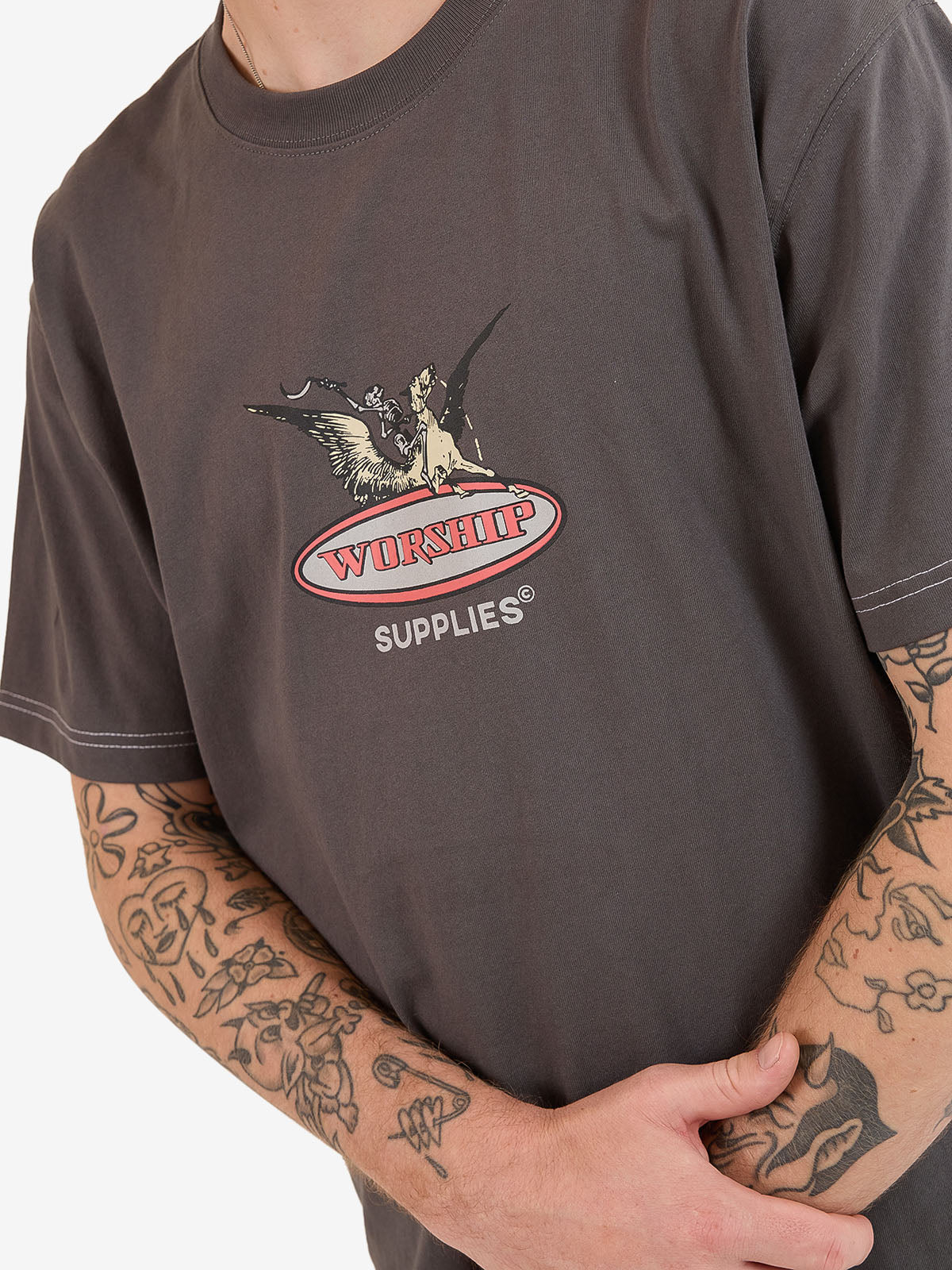 Maybe Today Tee - Worn Black
