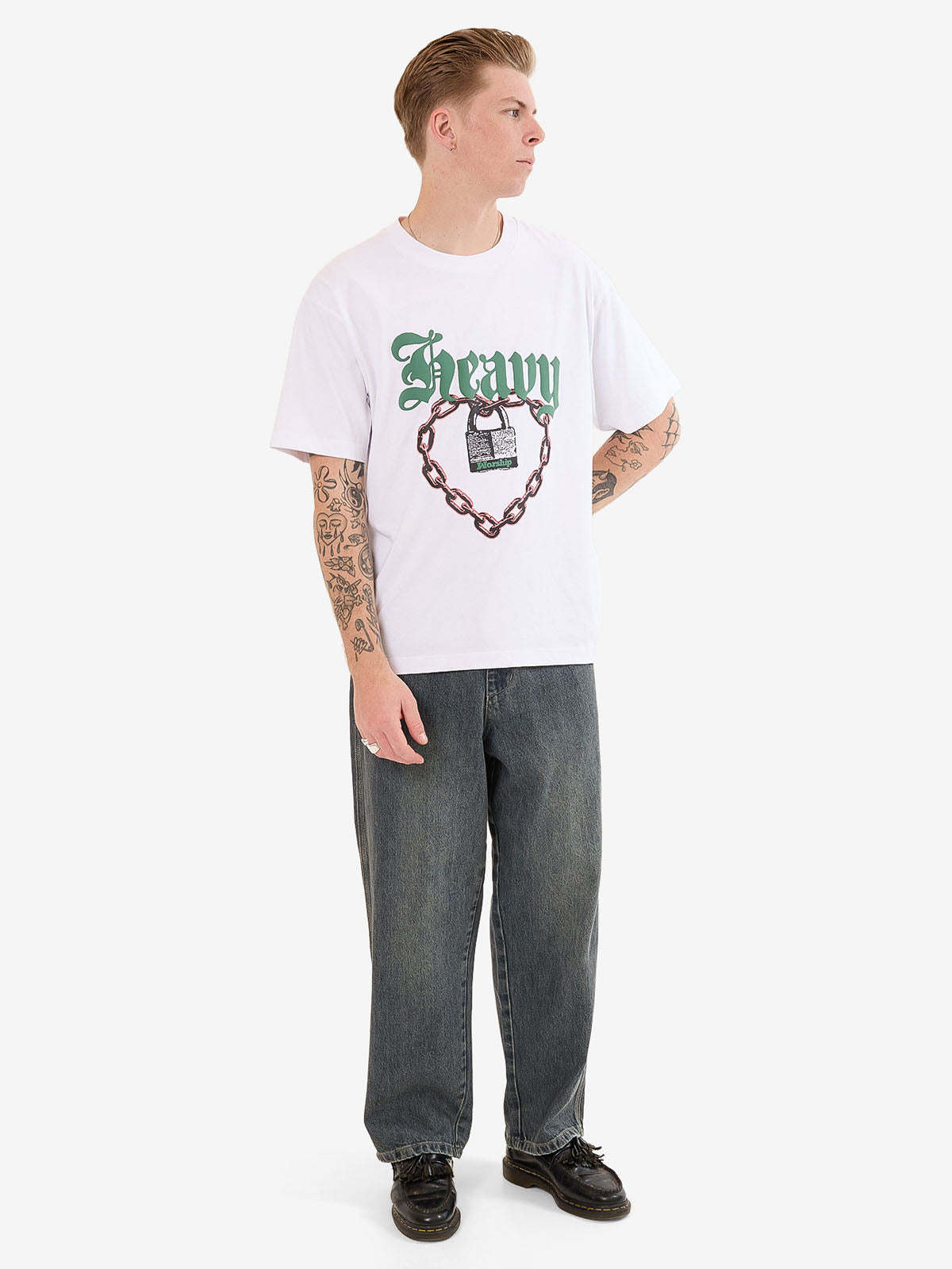 Heavy Heart Tee - White