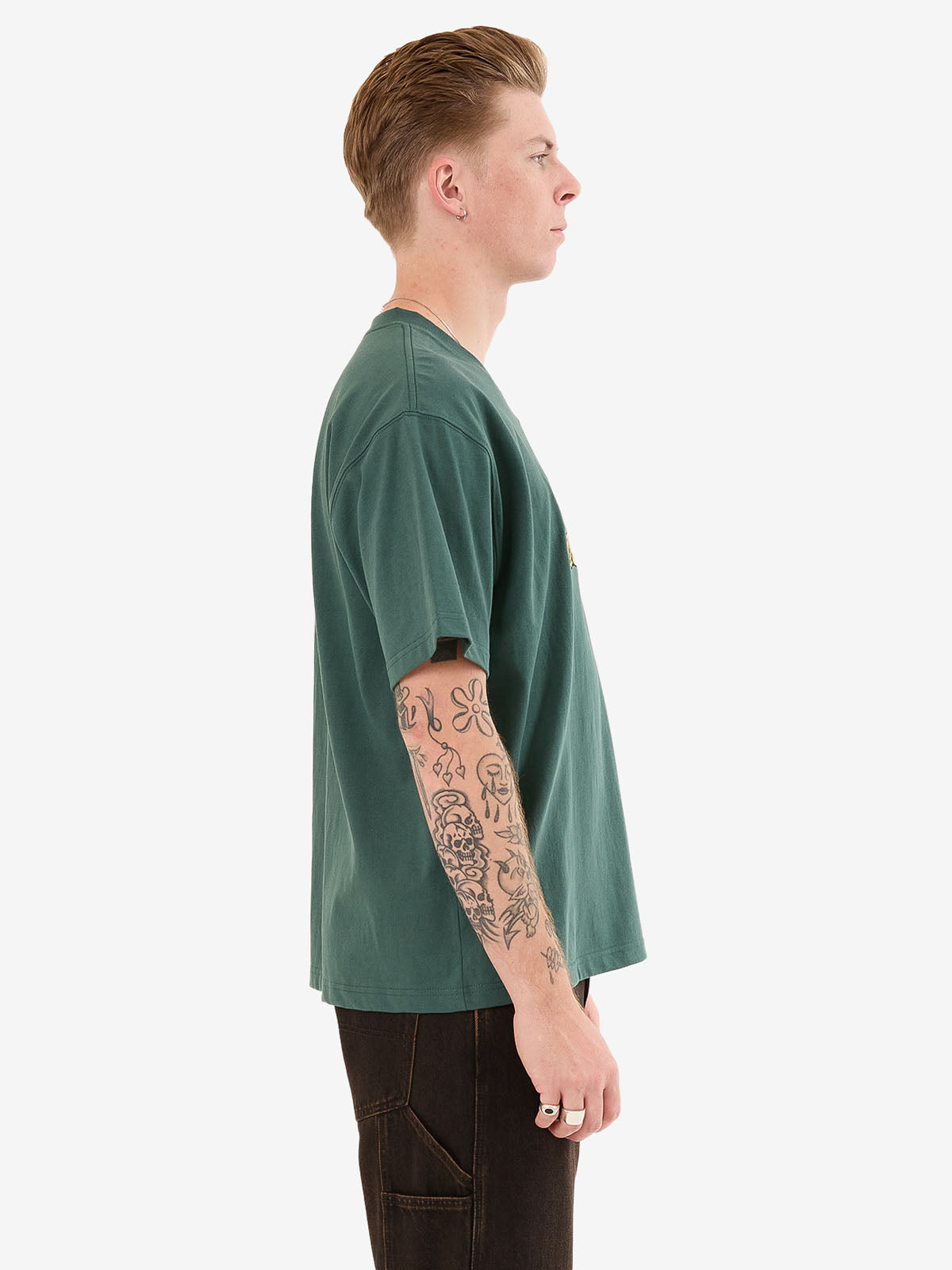 Dont Get Caught Tee - Bistro Green
