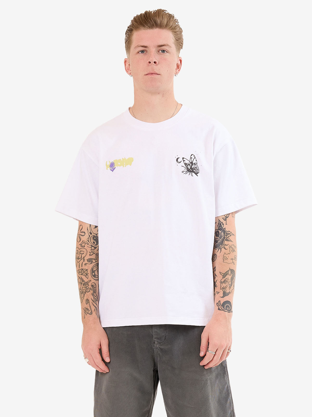 Never Assume Tee - White