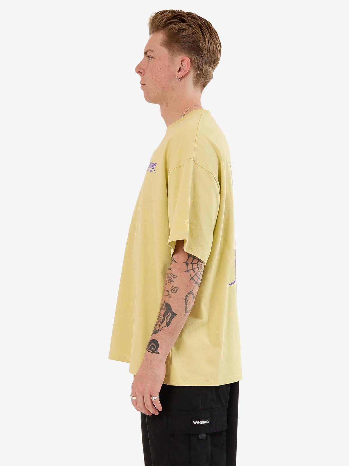 Echo Oversize Tee - Sickly Yellow