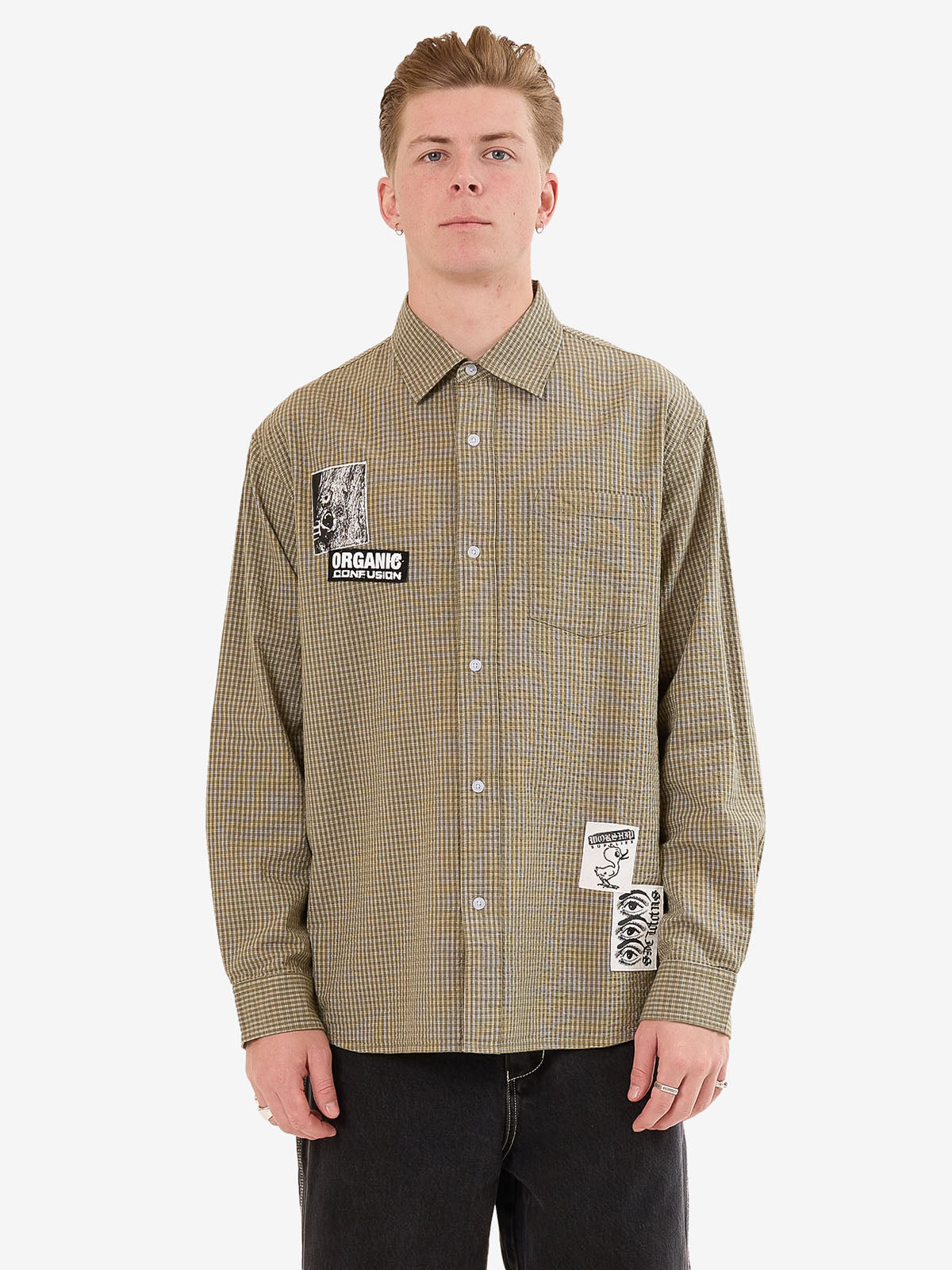 Total Confusion Long Sleeve Shirt - Green