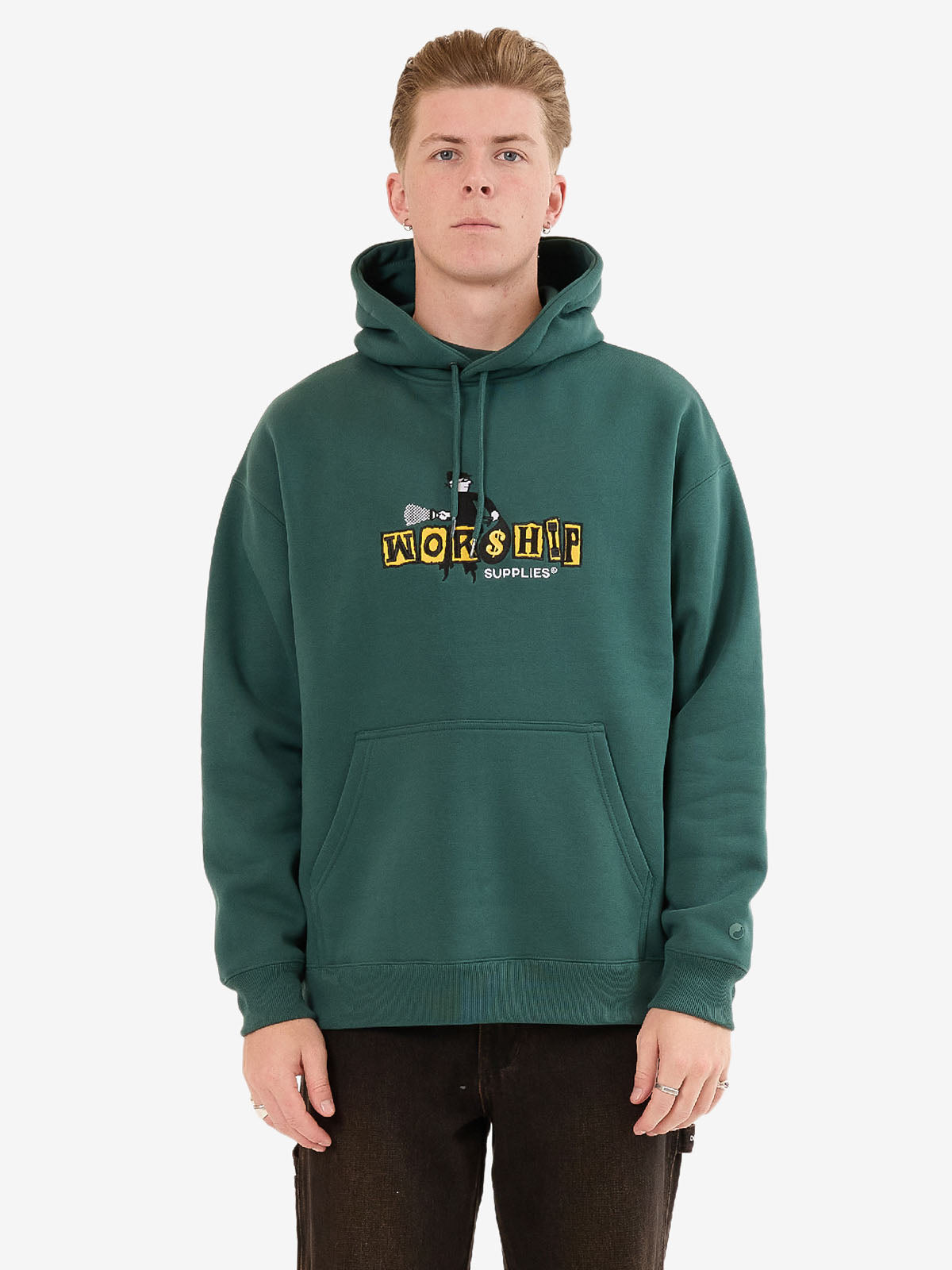 Dont Get Caught Hood - Bistro Green