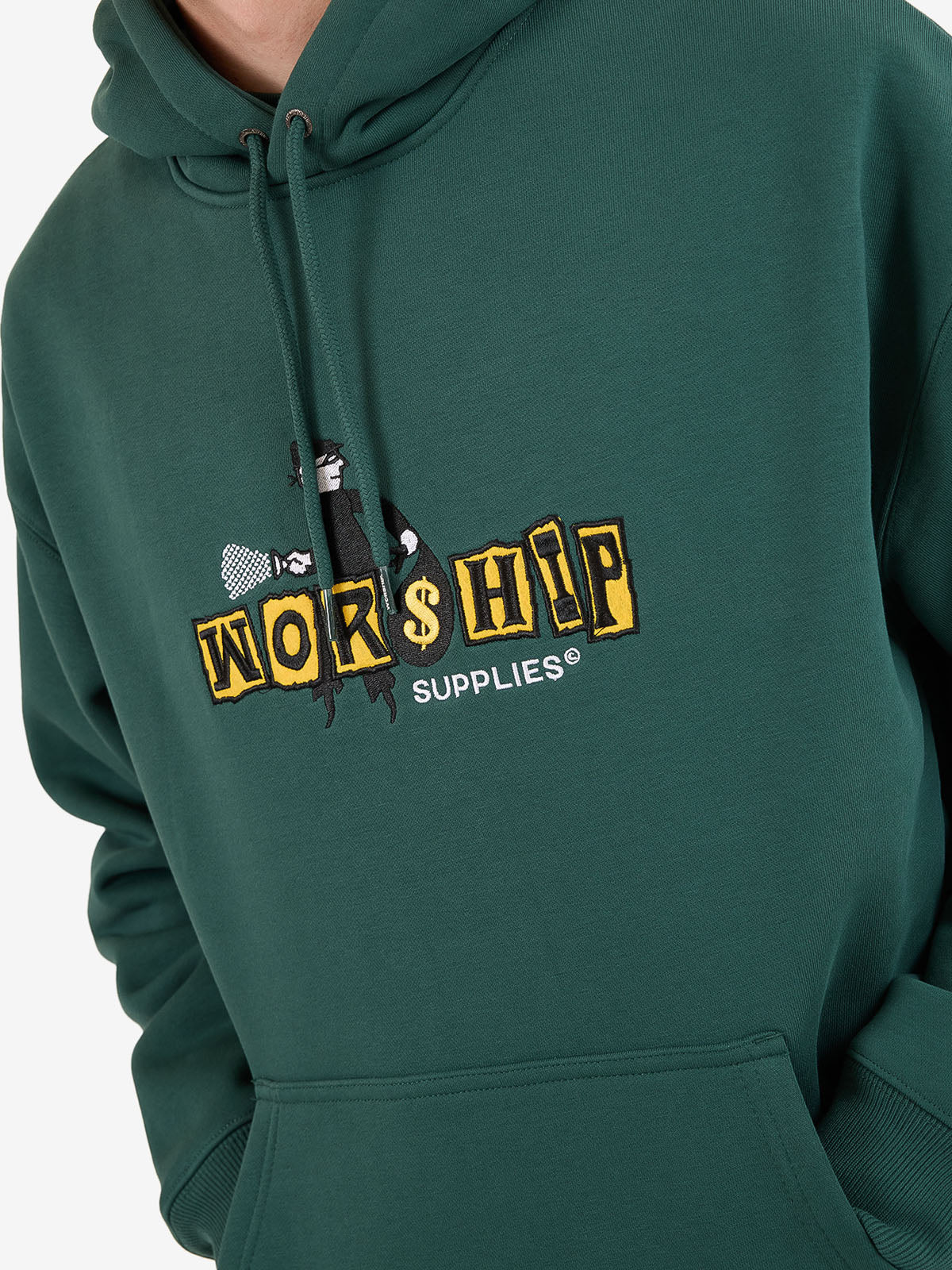 Dont Get Caught Hood - Bistro Green
