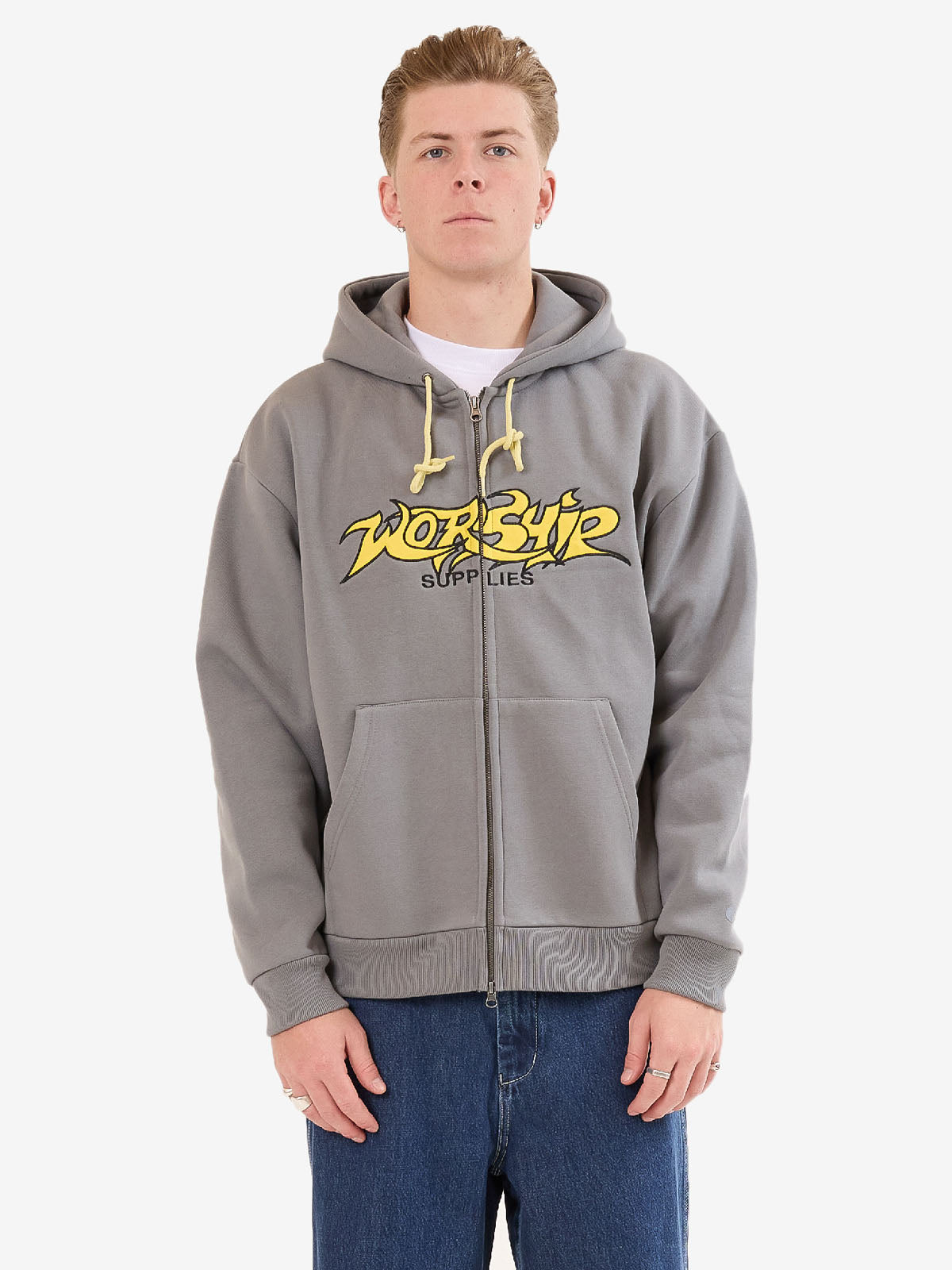 Vanity Zip Hood - Steel Grey
