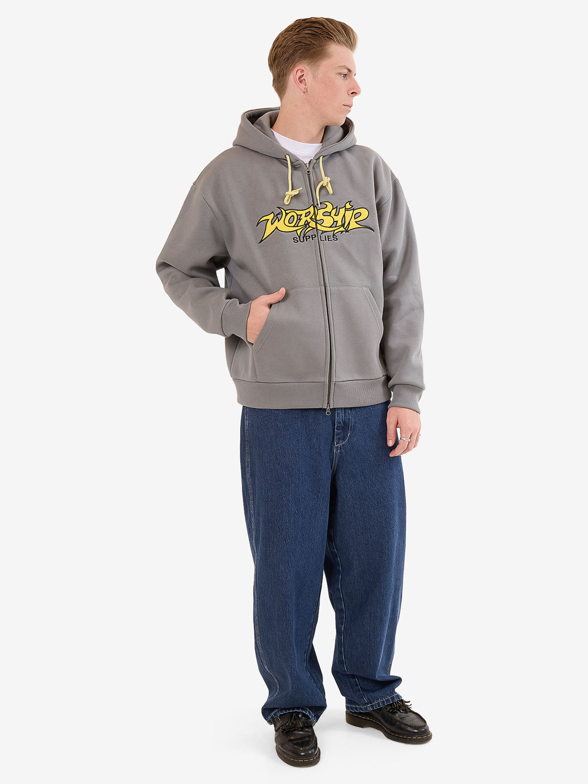 Vanity Zip Hood - Steel Grey