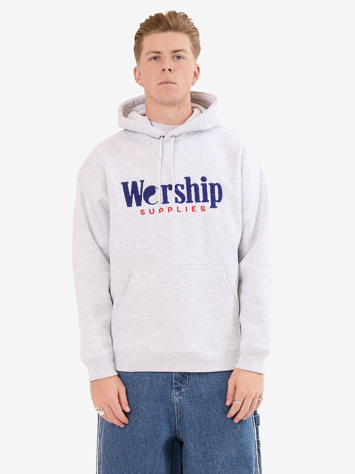 Smoko Fleece Hood - Snow Marle