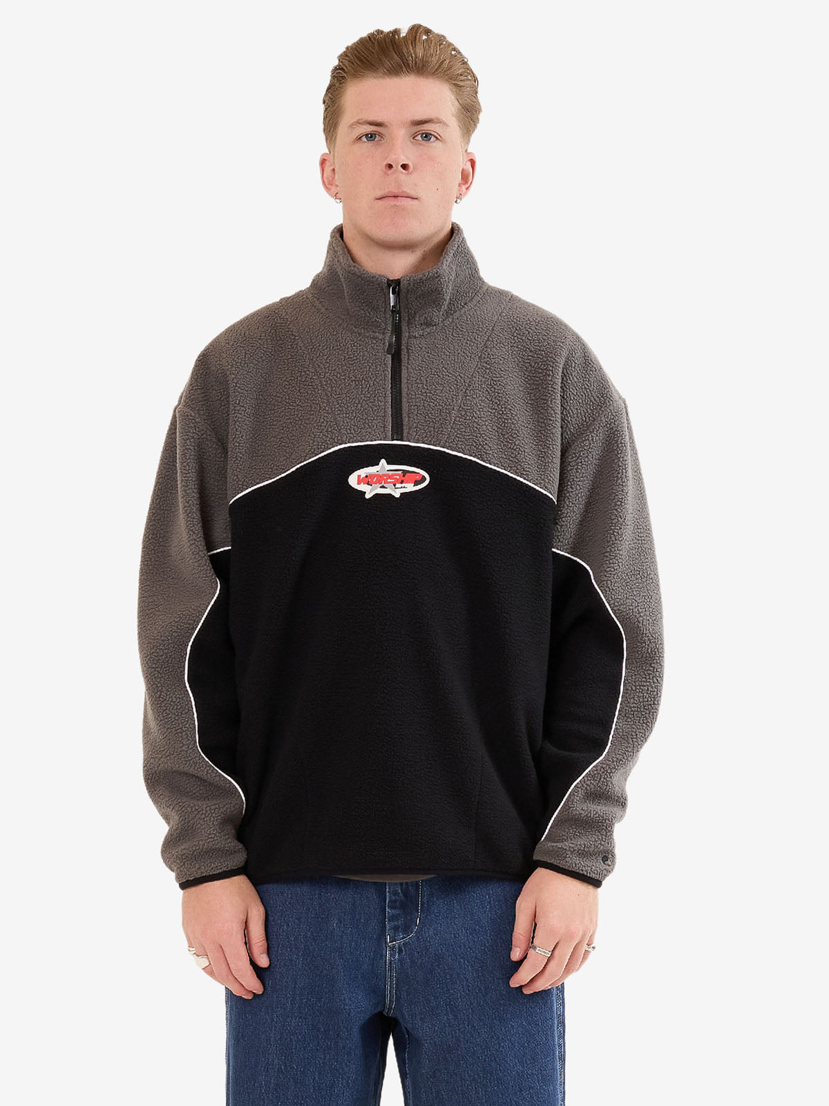Striker Quarter Zip Polar Fleece - Black