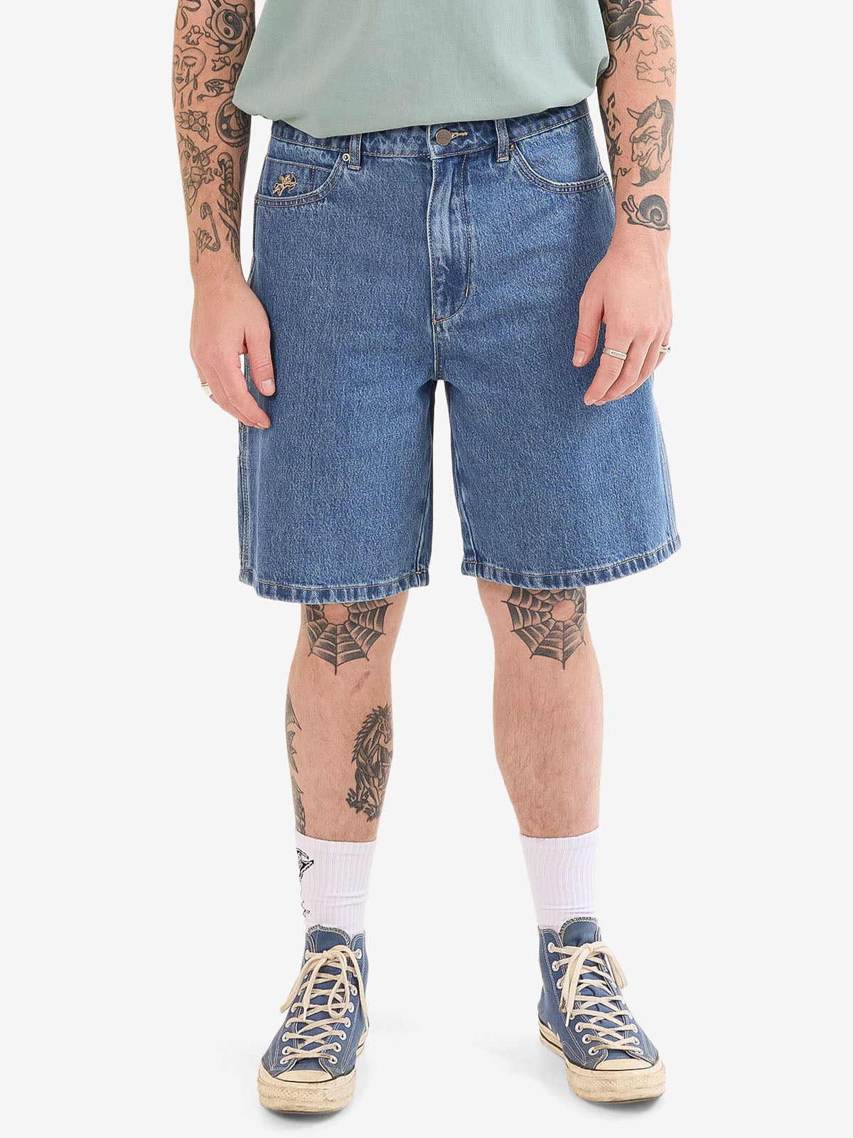 Carpenter Jean Short - Steady Mid Blue