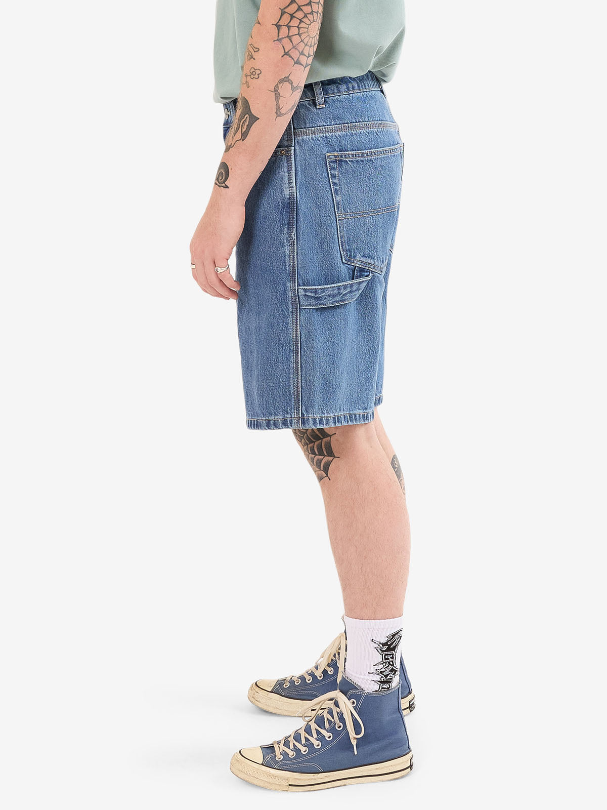 Carpenter Jean Short - Steady Mid Blue