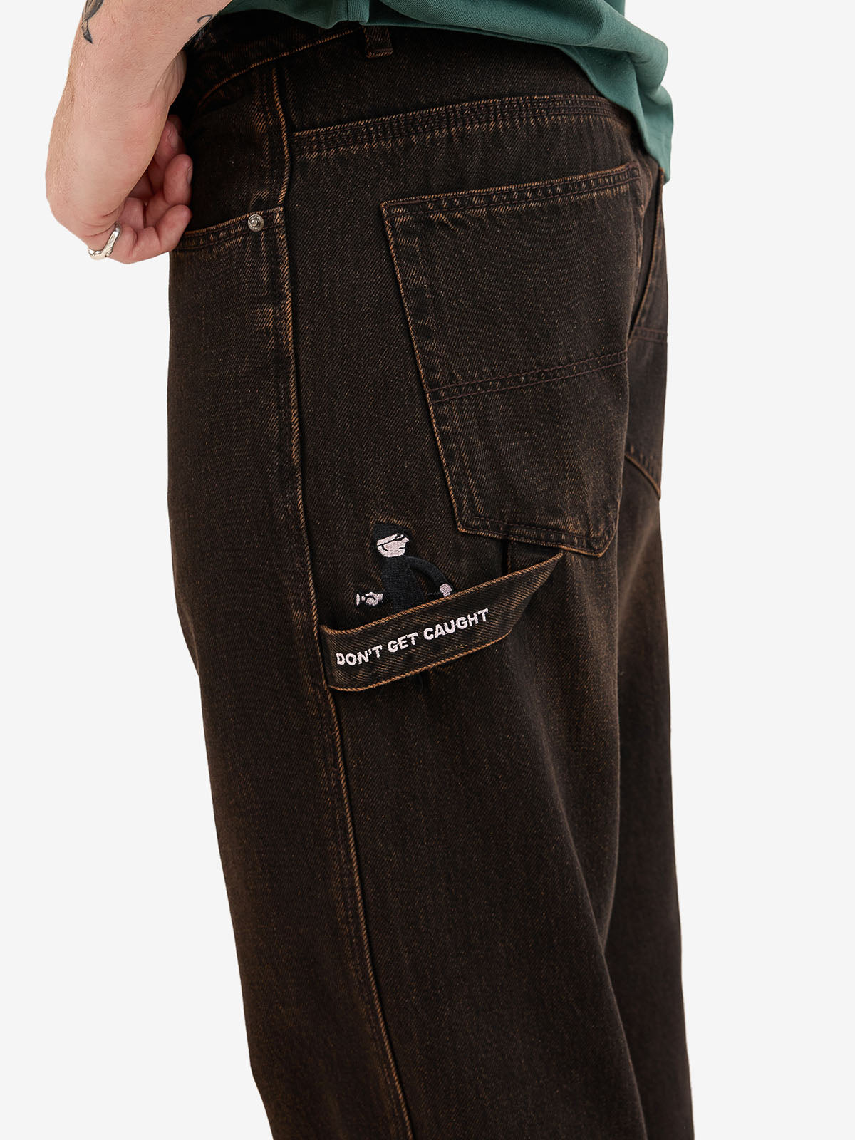 Dont Get Caught Carpenter Jean - Burnt Black