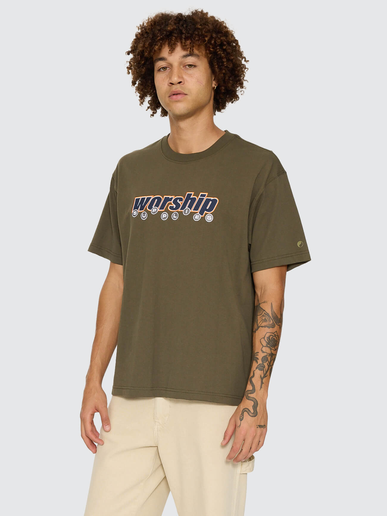 Line Stepper Tee - Grape Leaf XS