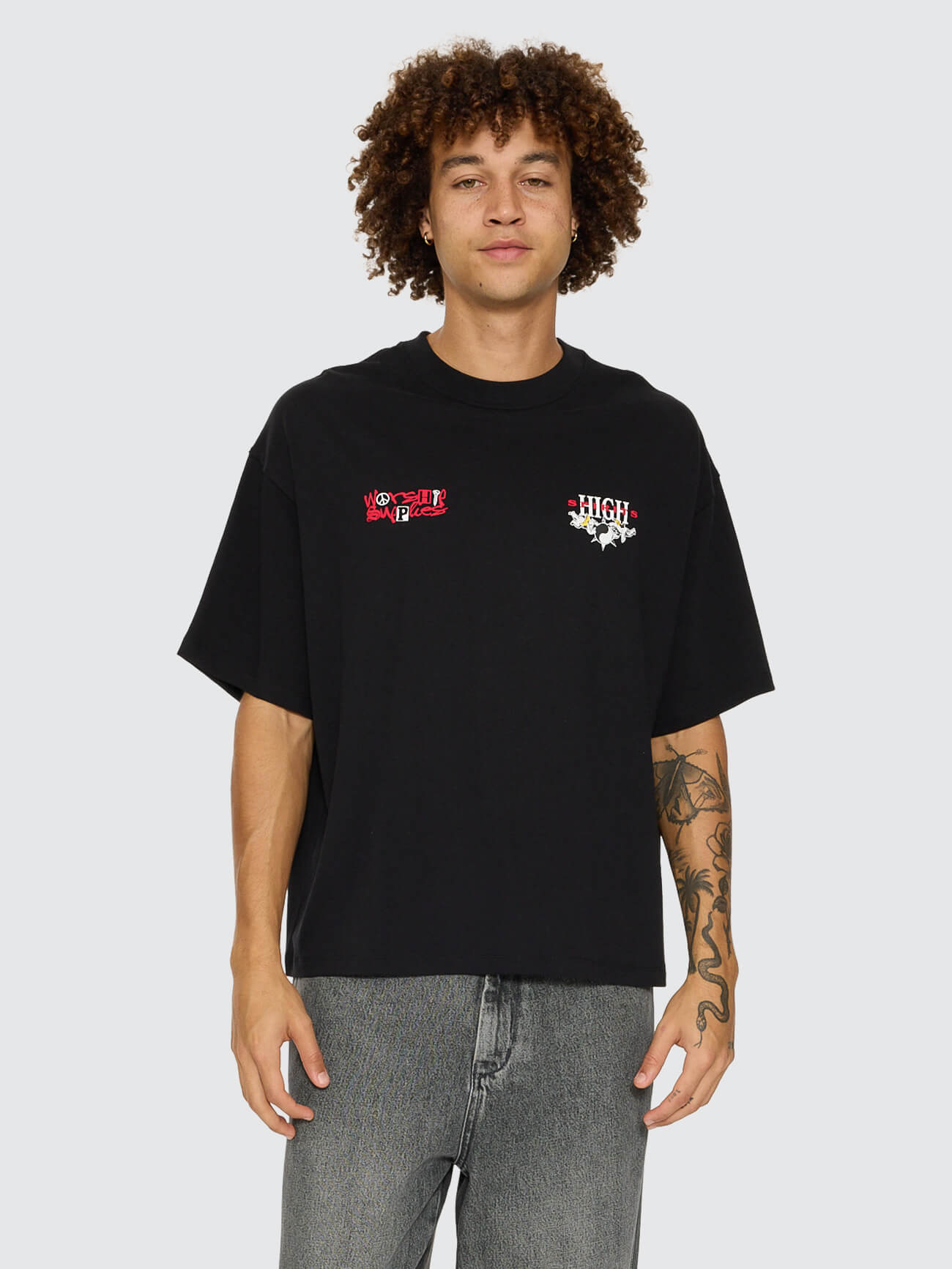 Fusion Box Crop Tee - Black XS