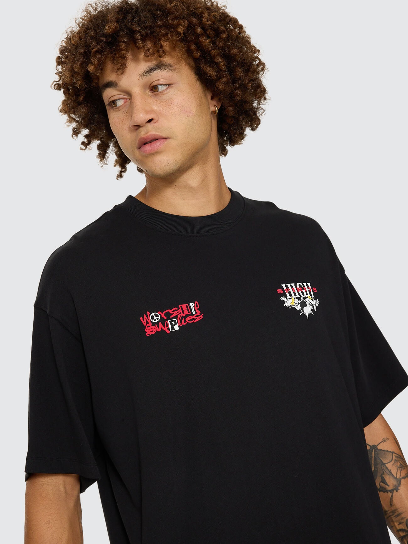 Fusion Box Crop Tee - Black XS