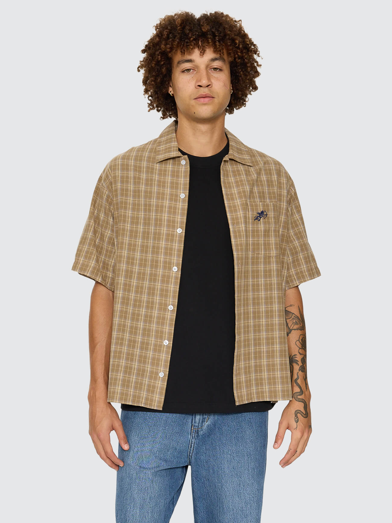 Cherub Short Sleeve Shirt - Tannin XS