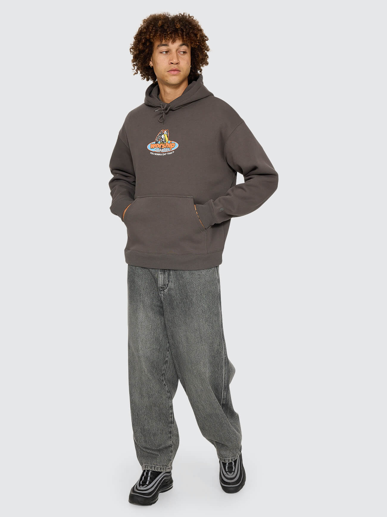 Still Hungry Pullover Hood - Worn Black XS