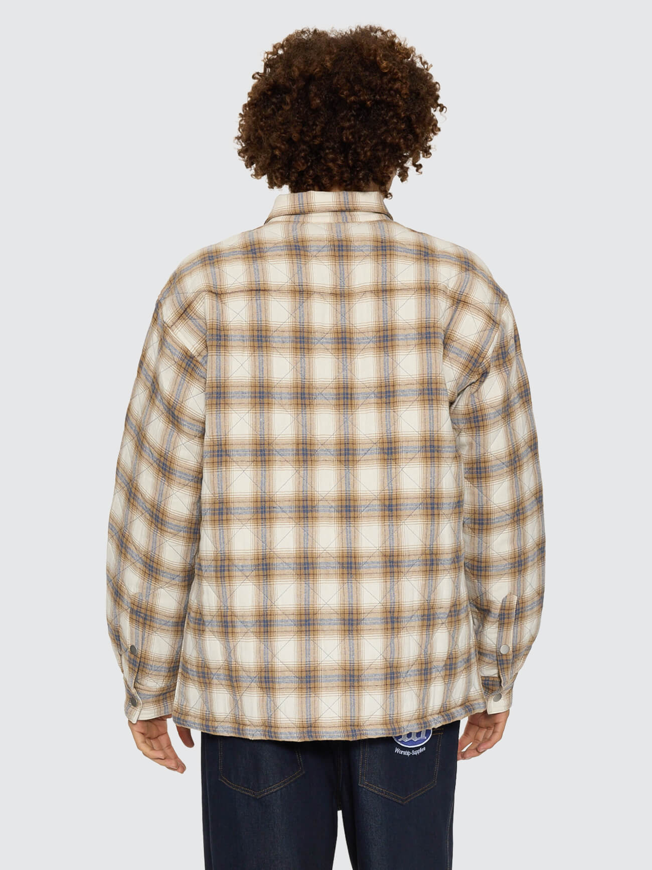 Morality Quilted Shacket - Tan XS