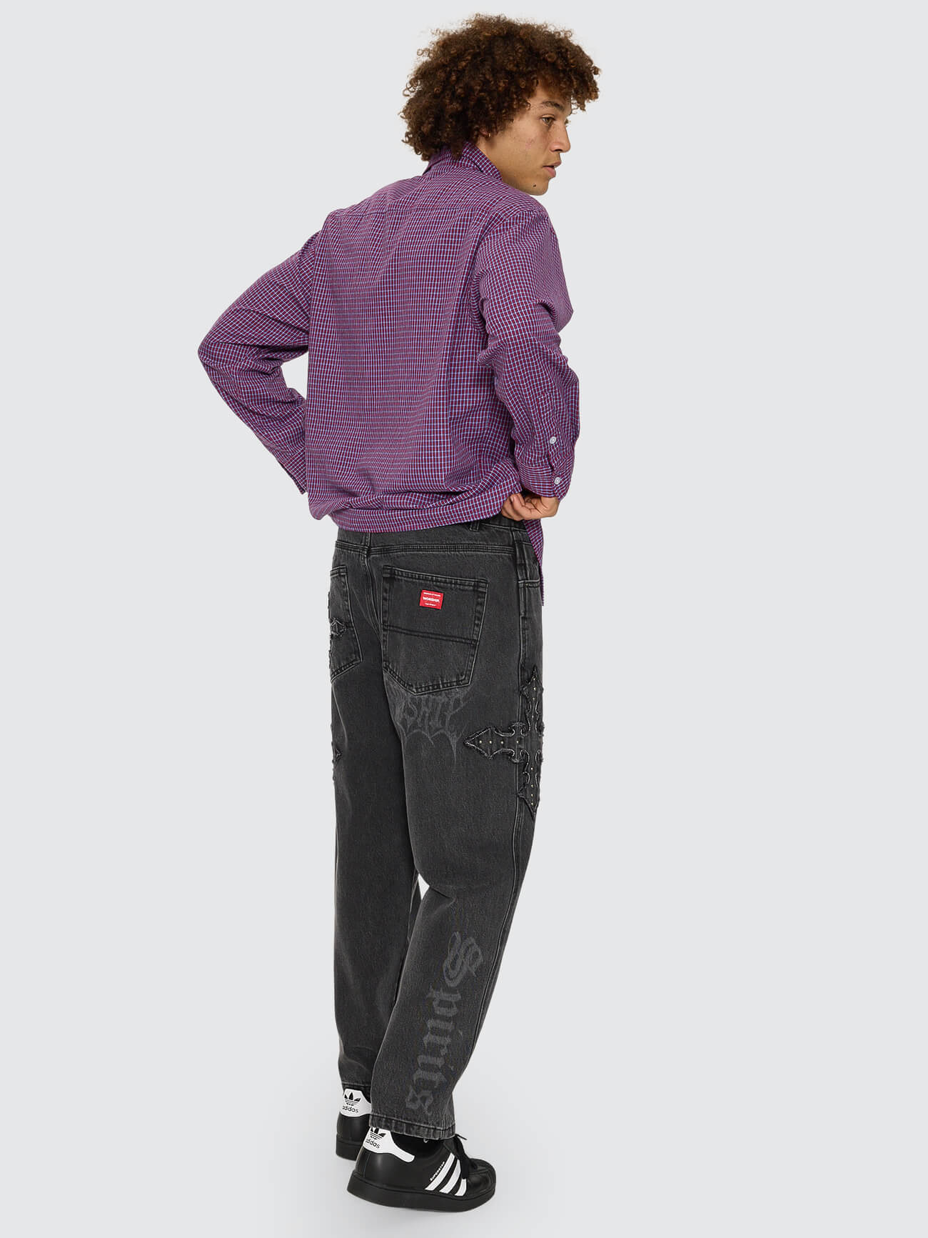 Manic Big Lounger Jean - Ghosted Black Fade 26