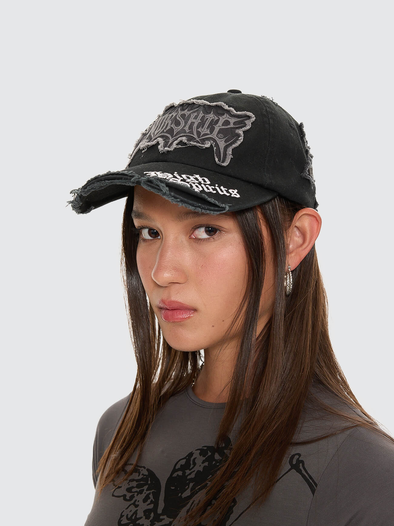 Manic 6 Panel Cap - Ember Black One Size